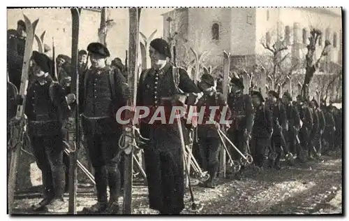 Ansichtskarte AK Eclaireurs Skieurs Chasseurs alpins Militaria