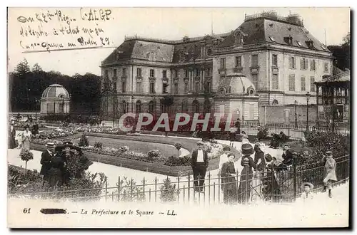 Cartes postales Troyes La Prefeciure Et Le Square