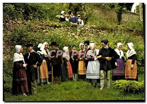 Ansichtskarte AK Groupe Folklorique D&#39Ile De France La Gatinaise Perthes en Gatinais Folklore