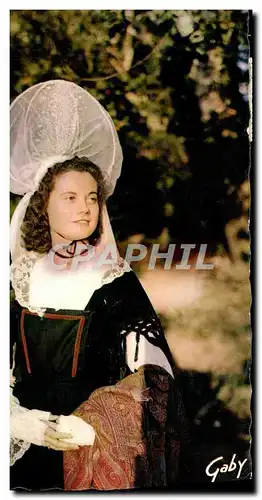 Cartes postales moderne Folklore De France La Normandie Coiffe et costume de la Plaine de Caen Jeune fille du Tournoi Du