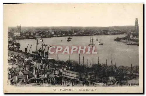 Cartes postales Bordeaux La Rade Bateaux