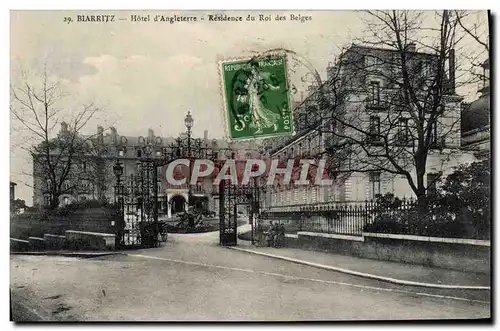 Cartes postales Biarritz Hotel d&#39Angleterre Residence du Roi des Relges