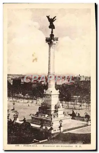 Cartes postales Bordeaux Monument des Girondins