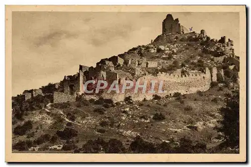 Ansichtskarte AK Valence Sur Rhone Les Ruines du Chateau de Crussol