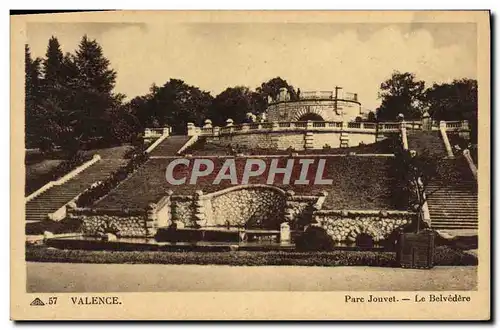 Cartes postales Valence Parc Jouvet le Belvedere