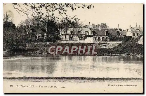 Cartes postales Rethondes Vue Sur L&#39Aisne