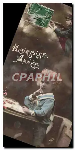 Cartes postales Heureuse Annee Enfant Militaria