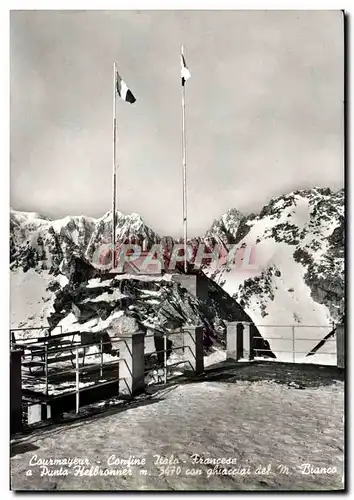 Cartes postales moderne Courmayeur Confine Italo Francese a Punta Halbronner