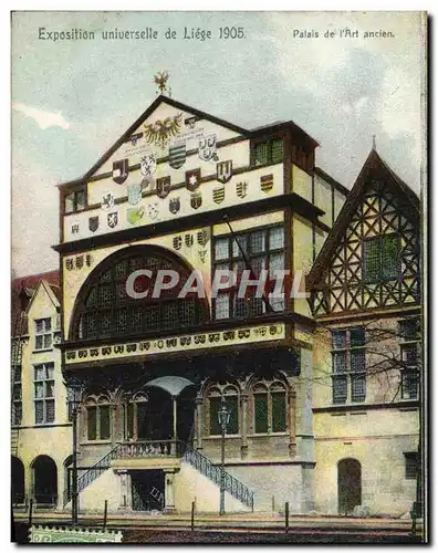 Cartes postales Exposition Universelle de Liege 1905 Palais de l&#39art ancien