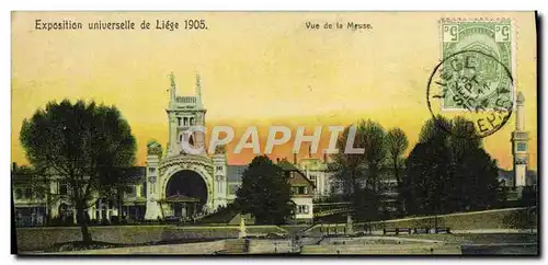 Cartes postales Exposition Universelle de Liege 1905 Vue de la Meuse