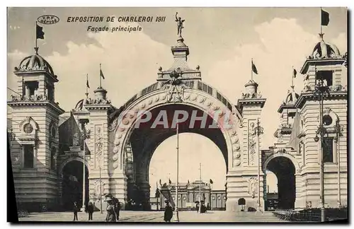 Cartes postales Exposition de Charleroi Facade principale