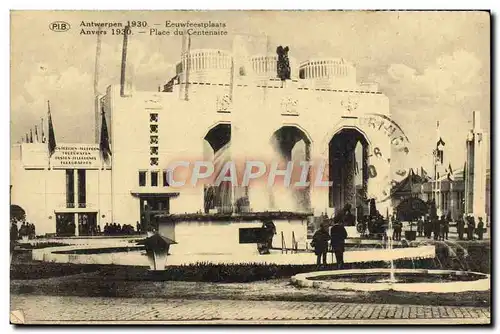 Cartes postales Anvers 1930 Place du centenaire