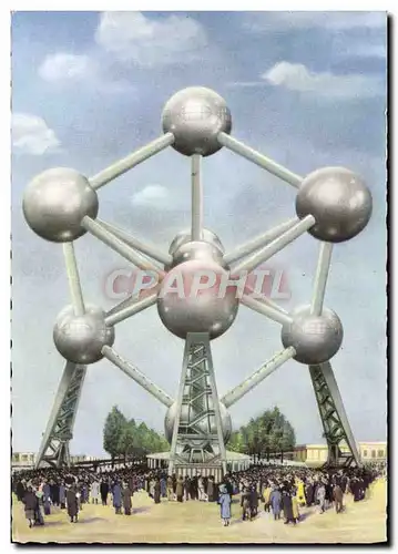 Cartes postales moderne Exposition Bruxelles Atomium Atome Nucleaire