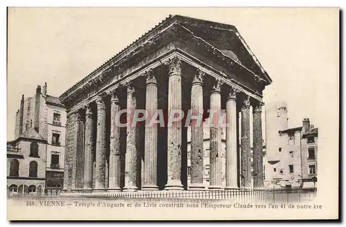 Ansichtskarte AK Vienne Temple d&#39Auguste et de Livie Construit sous l&#39empereur Claude