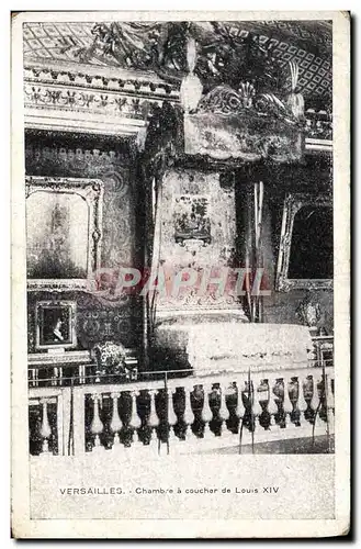 Cartes postales Versailles Chambre a Coucher de Louis XIV