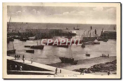 Cartes postales Quiberon Port Maria Bateaux