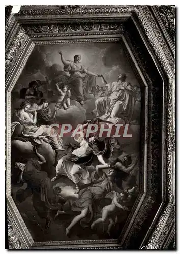 Cartes postales moderne Rennes Palais de Justice Plafond de la grande chambre Peinture de Coypel represente la justice