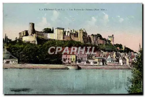 Cartes postales Chinon Les Ruines du Chateau