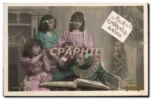 Cartes postales Fantaisie Aux Enfants Sages