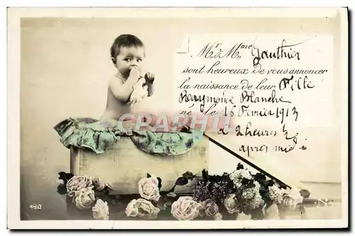 Cartes postales Fantaisie Enfant Bebe Gauthier