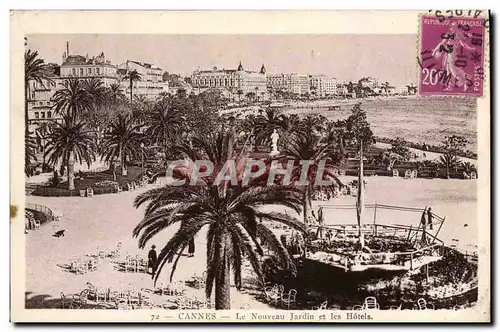 Ansichtskarte AK Cannes Le Nouveau Jardin et les Hotels