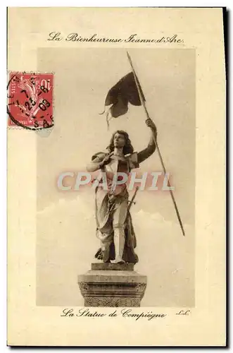 Cartes postales La bienheureuse Jeanne d&#39Arc Statue de Compiegne