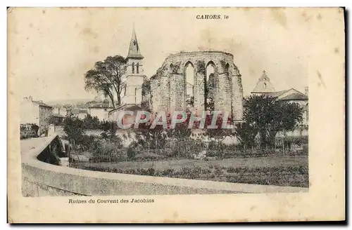 Ansichtskarte AK Cahors le Ruines du Couvent des Jacobins