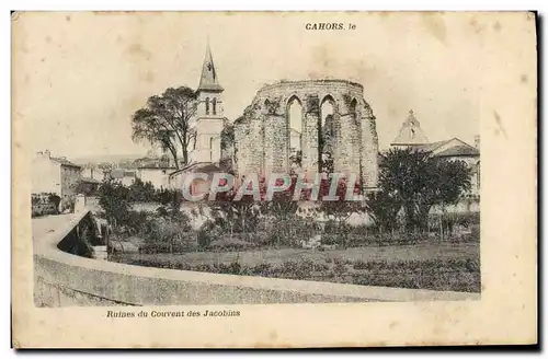 Cartes postales Cahors le Ruines du Couvent des Jacobins