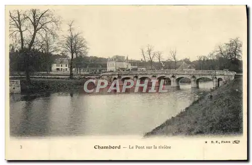 Cartes postales Chambord Le Pont Sur la Riviere