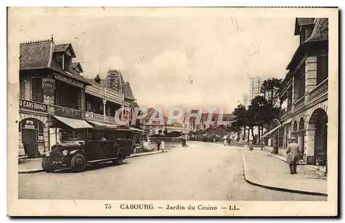 Ansichtskarte AK Cabourg Jardin du Casino Automobile