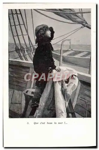 Cartes postales Fantaisie Enfant Marin L&#39enfant du marin