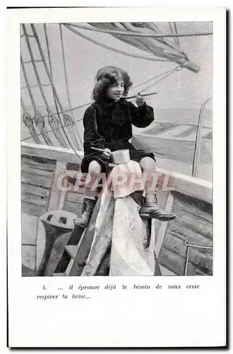 Ansichtskarte AK Fantaisie Enfant Marin L&#39enfant du marin