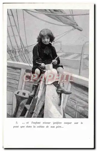 Cartes postales Fantaisie Enfant Marin L&#39enfant du marin