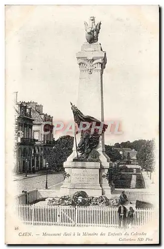 Ansichtskarte AK Caen Monument eleve a la Memoire des Enfants du Calvados