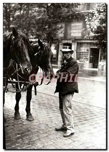 REPRO Paris 1900 Encouragement avant le depart Cheval Cocher