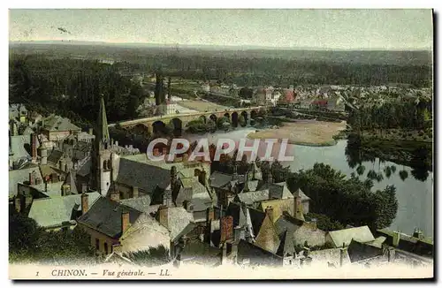 Cartes postales Chinon Vue Generale