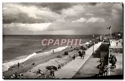 Moderne Karte Luc Sur Mer La Plage a Maree Haute