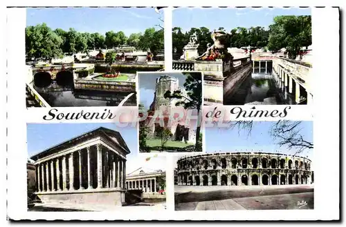 Moderne Karte Souvenir De Nimes