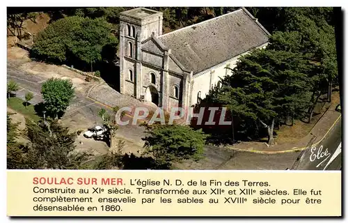 Moderne Karte Soulac Sur mer Notre Dame de la Fin des Terres