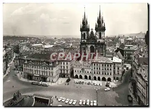 Moderne Karte Praha Old town square and Tyn Church