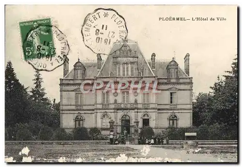 Cartes postales Ploermel L&#39Hotel de Ville