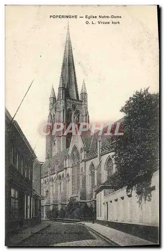 Cartes postales Poperinghe Eglise Notre Dame