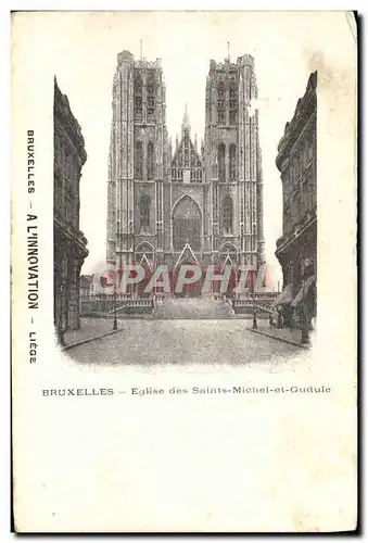 Cartes postales Bruxelles Eglise Des Saints Michel et Gudule