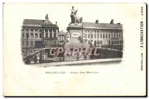 Ansichtskarte AK Bruxelles Place des Martyrs