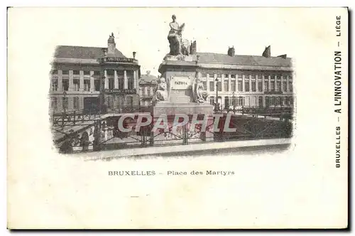 Cartes postales Bruxelles Place des Martyrs