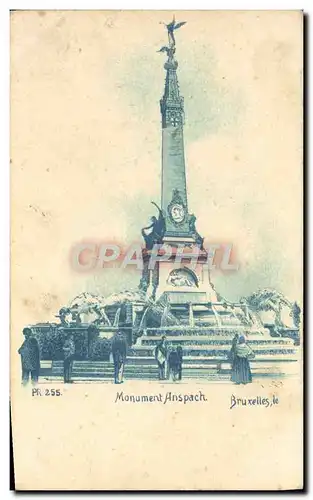 Cartes postales Bruxelles Monument Anspach