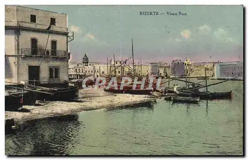 Ansichtskarte AK Bizerte Vieux Port Bateaux