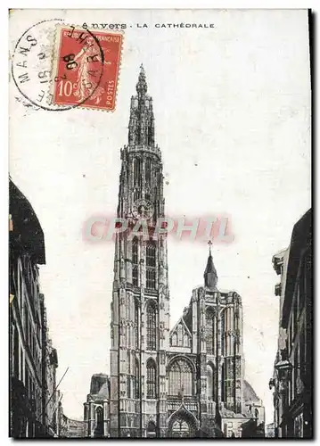 Cartes postales Anvers La Cathedrale
