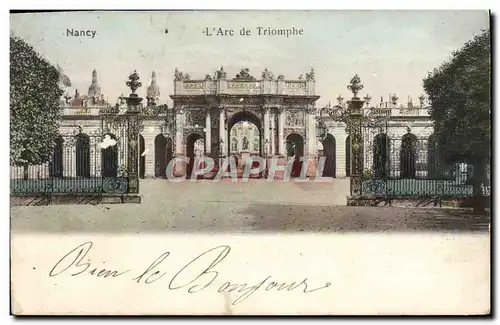 Cartes postales Nancy L&#39Arc de Triomphe