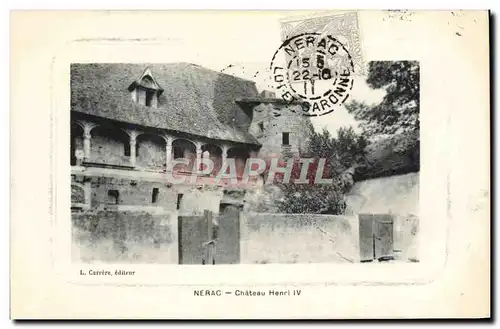 Ansichtskarte AK Nerac Chateau Henri IV